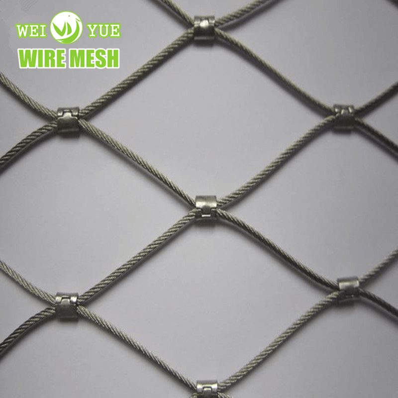 X-Tend 304 316 Stainless Steel Cable Mesh Ferrule Wire Rope Mesh For ...