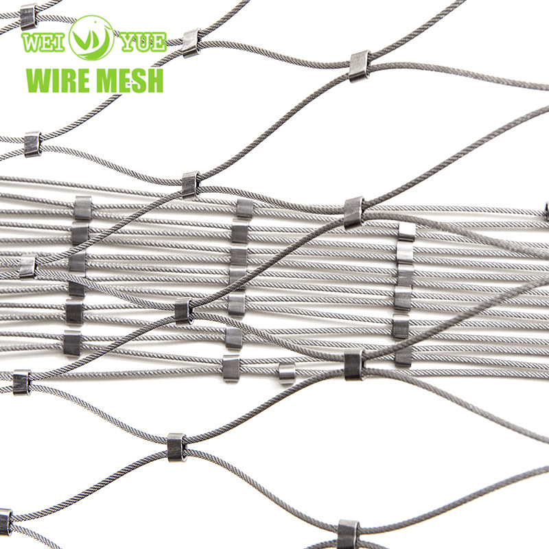 X-Tend 304 316 Stainless Steel Cable Mesh Ferrule Wire Rope Mesh For ...