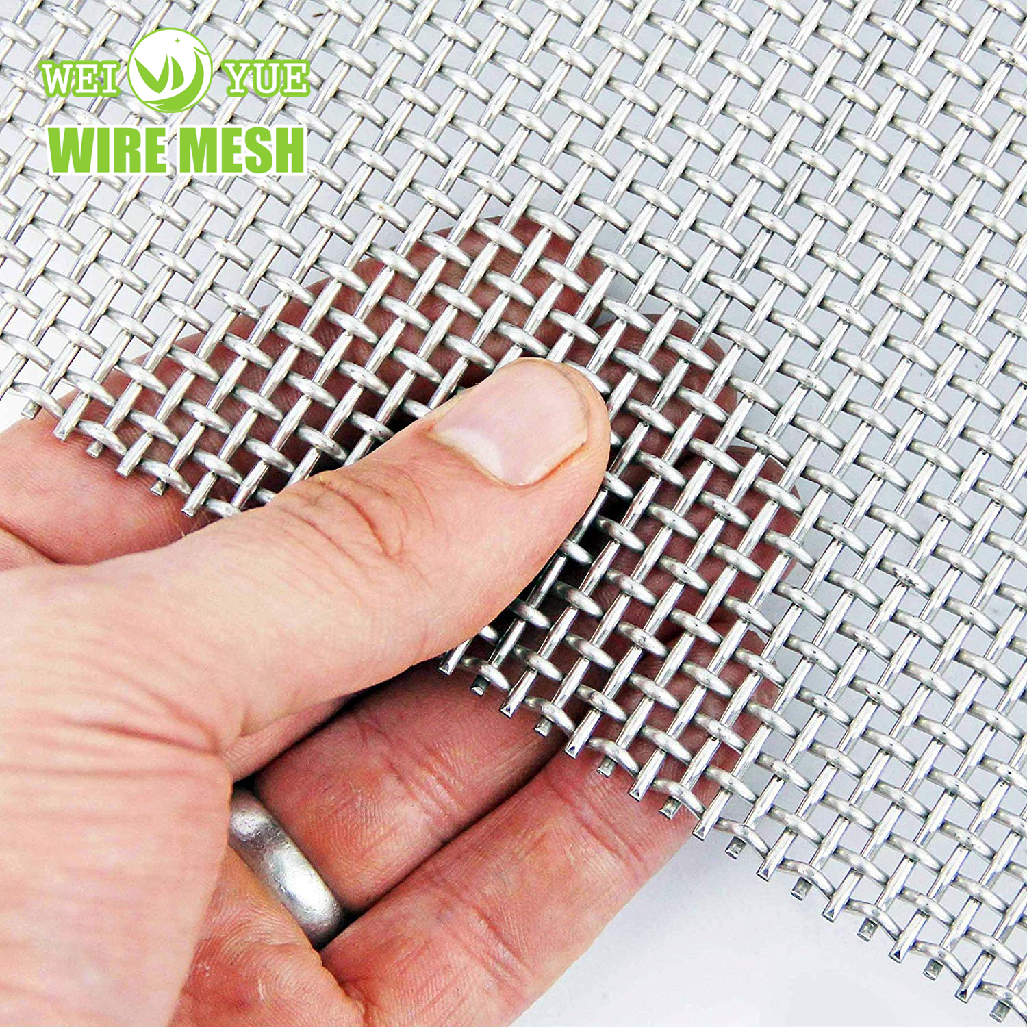 SS304 SS316 1-500mesh Stainless Steel Plain/Twill/Dutch Woven Crimped Square Metal Mesh Sieving Screen Filter Wire Mesh