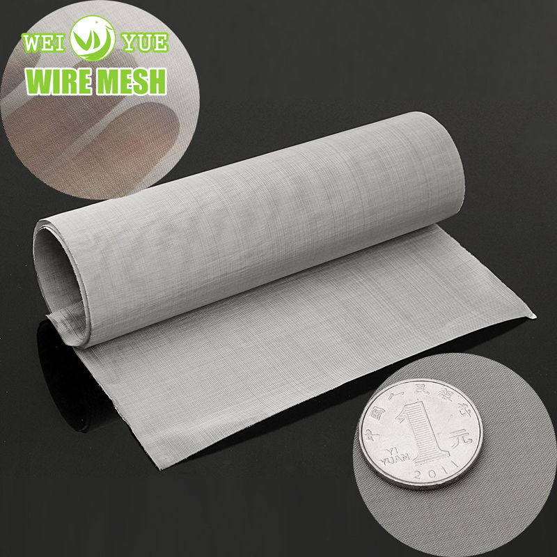 SS316L 400 Mesh 0.03mm Wire Diameter Stainless Steel Wire Mesh Precision Battery Powder Filtration