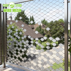 316 Stainless Steel Wire Rope Net with Frame For Decorative Stair Railing