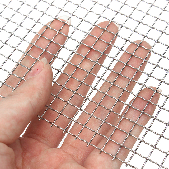 Stainless Steel/Galvanized Steel Crimped Wire Mesh BBQ Barbecue Grill Mesh