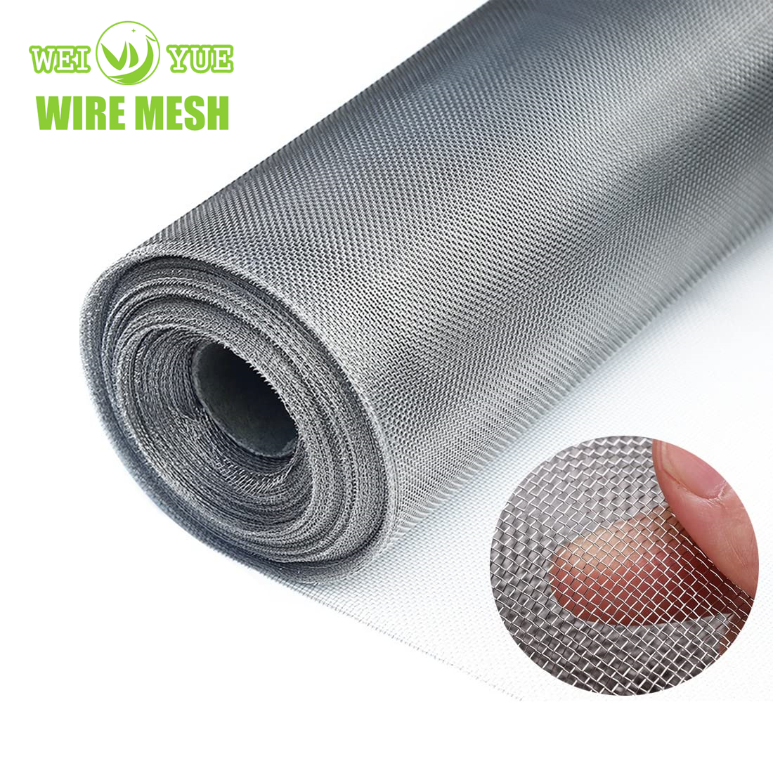 SS304 SS316 1-500mesh Stainless Steel Plain/ Twill/ Dutch Woven Crimped Square Metal Mesh Sieving Screen Filter Wire Mesh