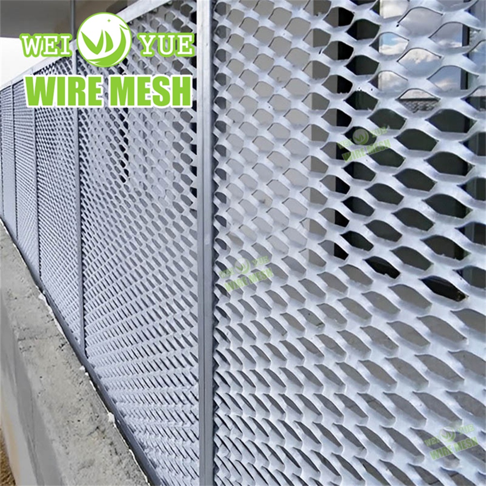 High Quality Stainless Steel Small Holes Micro Expanded Metal Aluminium Flattened Sheet Wire Price Expand Facade Cladding Expanded Metal Mesh