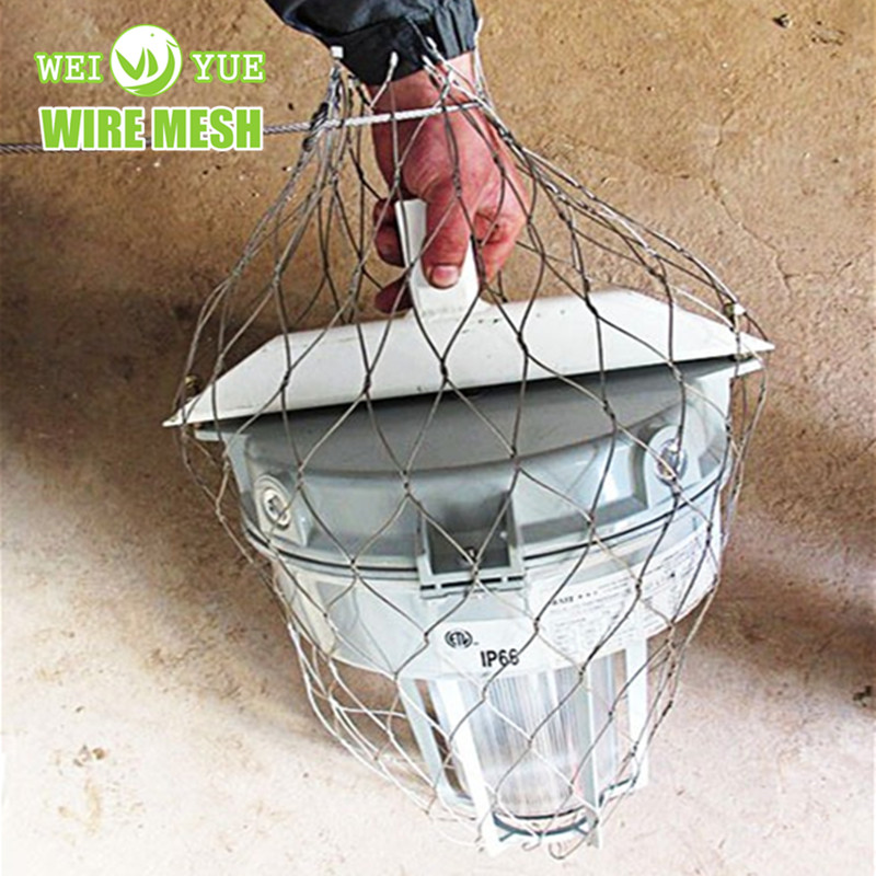 316 Stainless Steel Secondary Retention Wire Cable Nets for Fall Retention