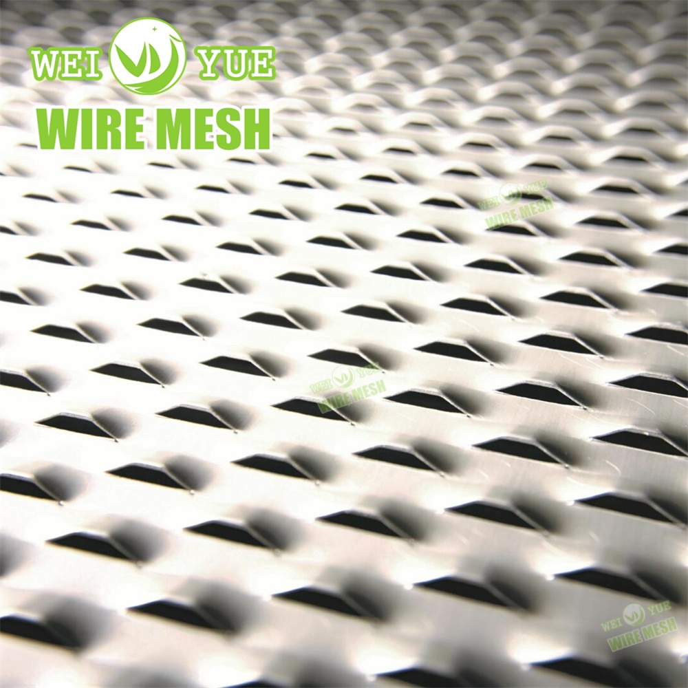 Factory Aluminum Plate Protecting Flattened Expanded Metal Sheet Wire Price Galvanized Diamond Hole 1mmm Thickness Expanded Metal