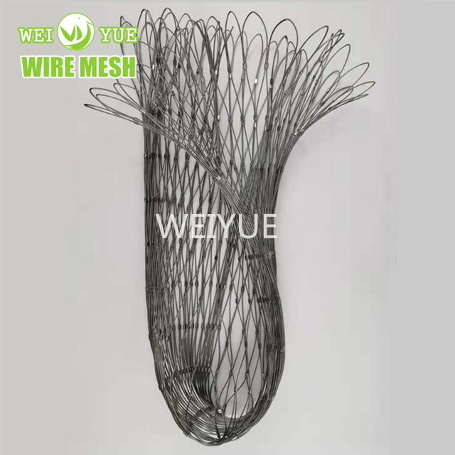 316 Stainless Steel Secondary Retention Wire Cable Nets for Fall Retention