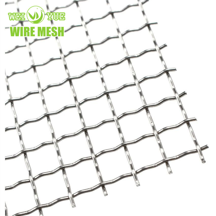 Stainless Steel/Galvanized Steel Crimped Wire Mesh BBQ Barbecue Grill Mesh