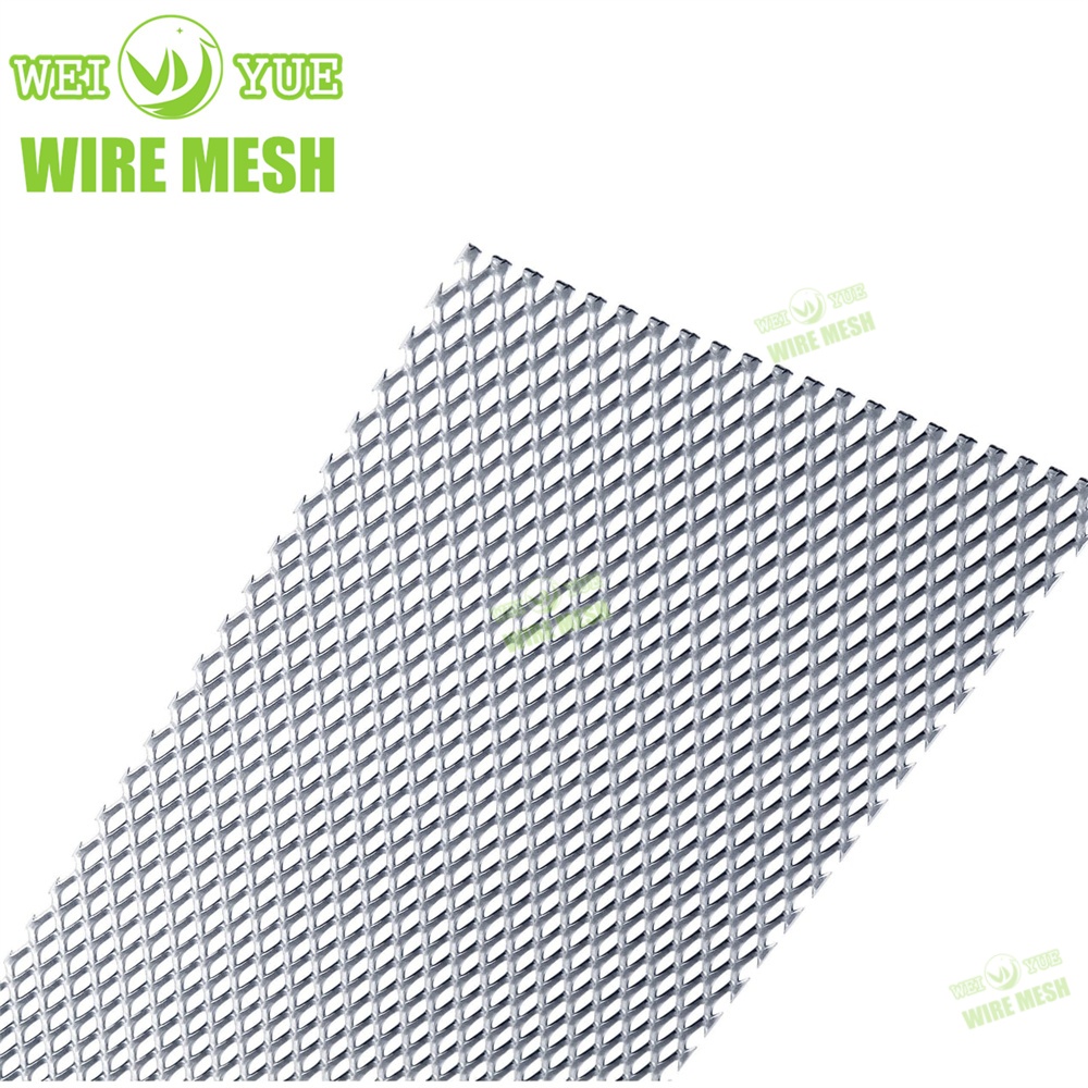 Factory Aluminum Plate Protecting Flattened Expanded Metal Sheet Wire Price Galvanized Diamond Hole 1mmm Thickness Expanded Metal