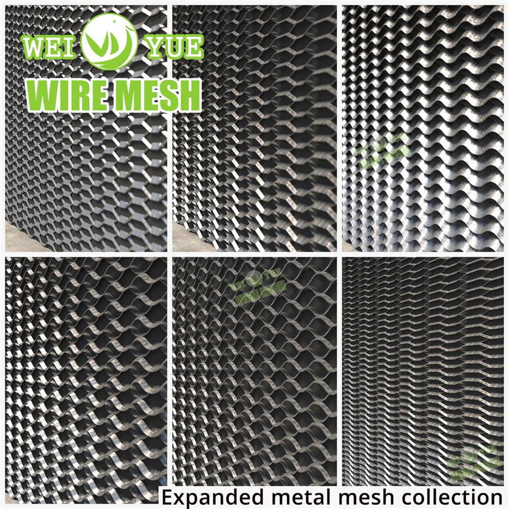 Factory Aluminum Plate Protecting Flattened Expanded Metal Sheet Wire Price Galvanized Diamond Hole 1mmm Thickness Expanded Metal