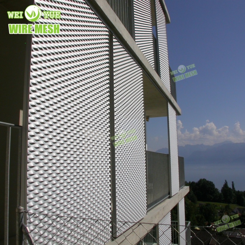 Decorative Aluminum Expanded Metal Mesh Wall Panels/Aluminum Exterior Wall Panel Grating Protecting Diamond Mesh with Good Price