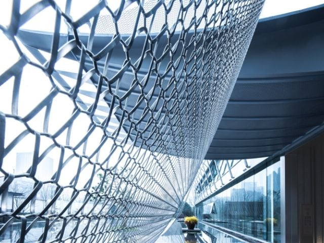 spiral-architectural-mesh-outdoor-decoration