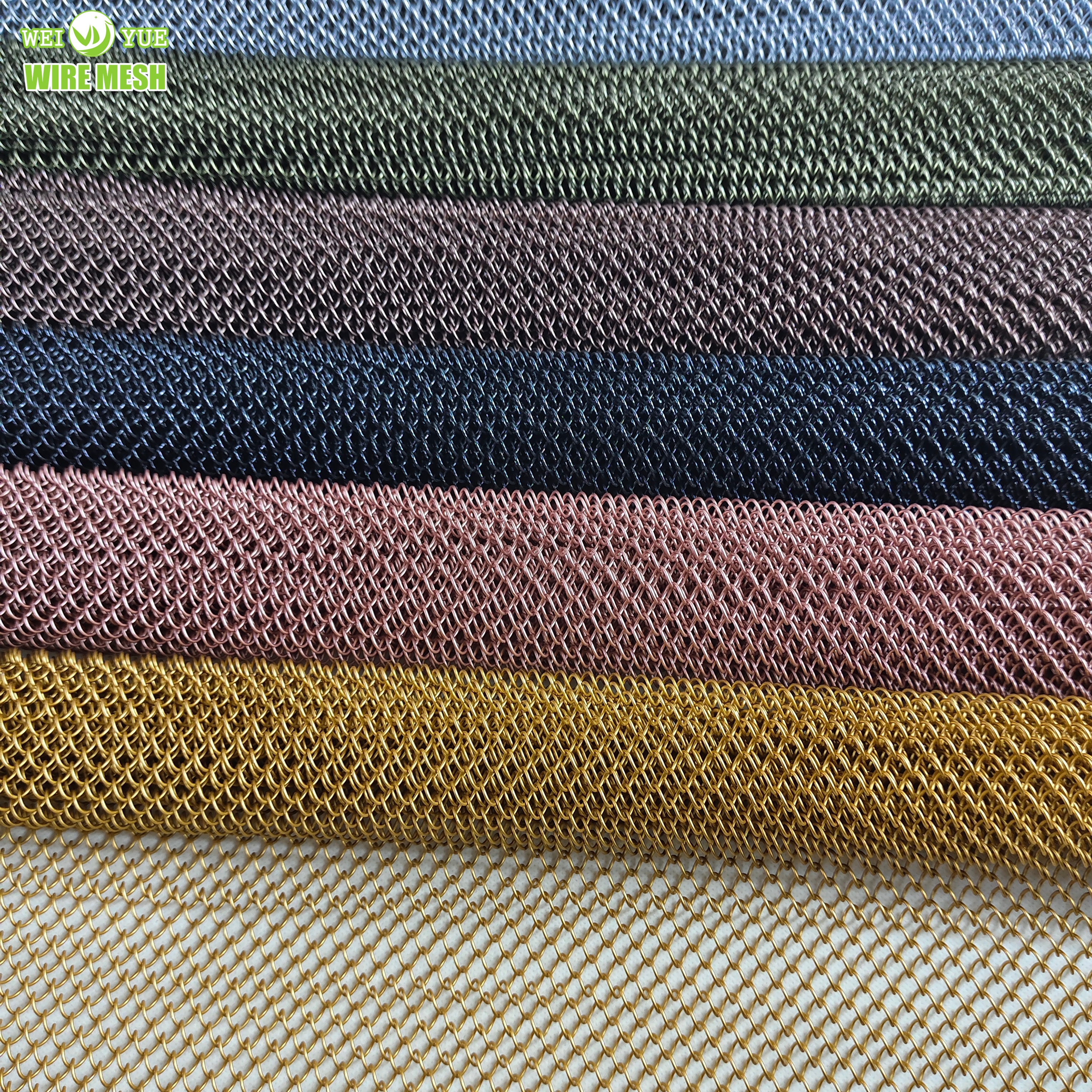 Metal Mesh Curtain Metal Coil Curtain Metal Cloth Metal Coil Drapery