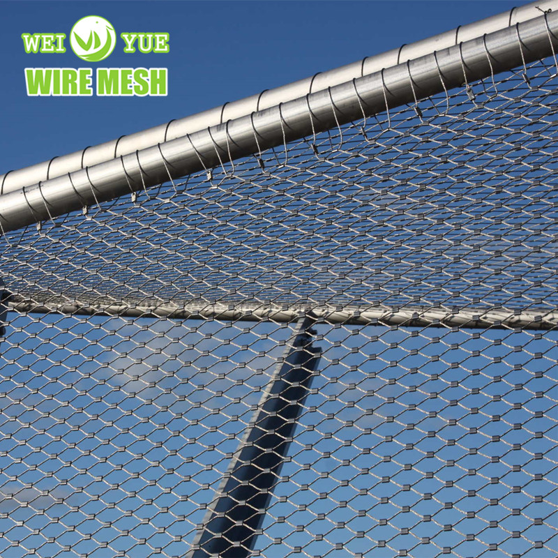 Stainless steel rope net used in pedestrian bridge architecture