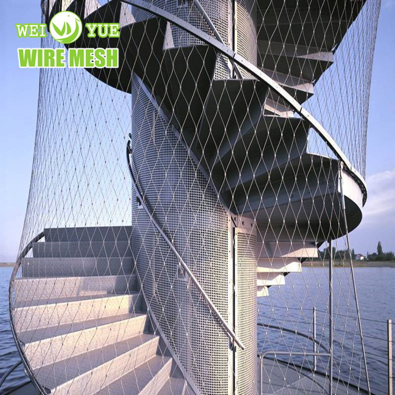 rope mesh balustrade infill