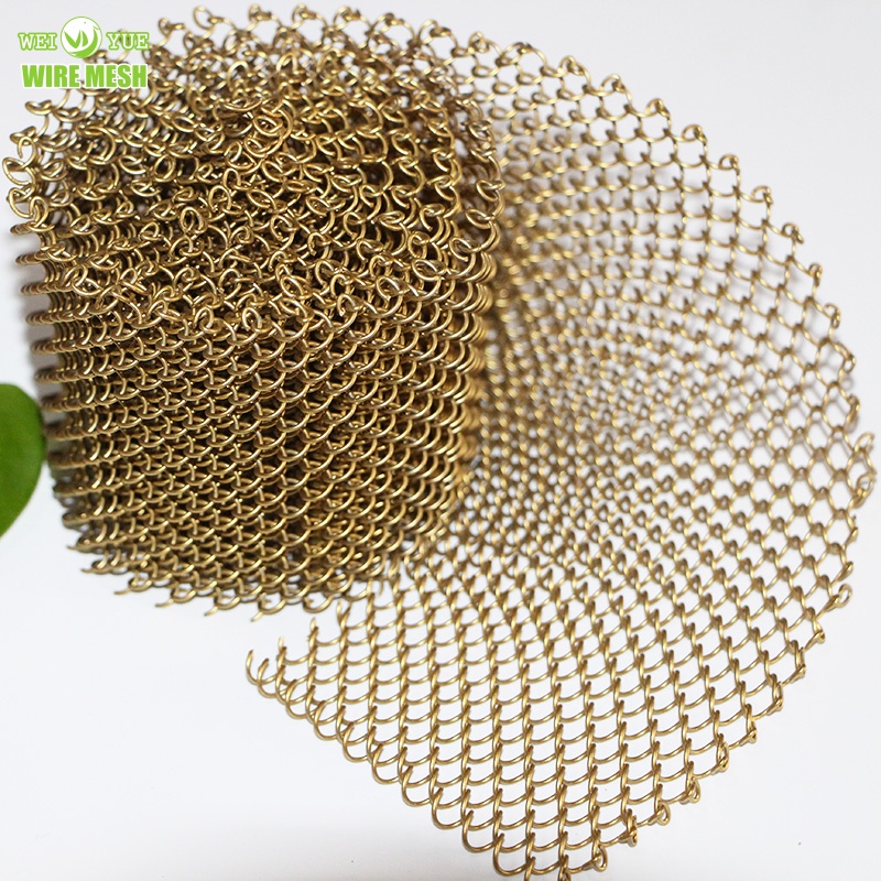 Metal Mesh Curtain Metal Coil Curtain Metal Cloth Metal Coil Drapery